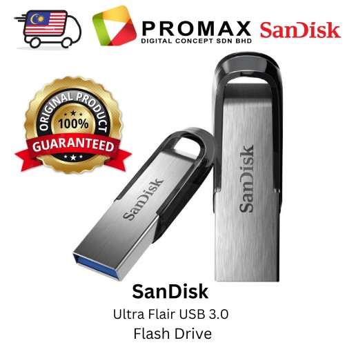 SanDisk Ultra Flair USB 3.0 Flash Drive CZ73 64GB / 128GB (SDCZ73-128G-I35) 150MB/S Pendrive