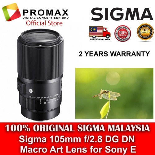 Sigma 105mm f2.8 DG DN Macro Art Lens for Sony E  [ 3  YEARS SIGMA WARRANTY ]