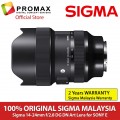 Sigma 14-24mm f2.8 DG DN Art Lens for Sony E (SIGMA MALAYSIA 2 YEARS WARRANTY) Sigma 14-24mm f2.8 DG DN Art Lens for Sony E (SIGMA MALAYSIA 2 YEARS WARRANTY)