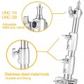 Stainless Steel 2.8 meter Heavy Duty Light Stand + telescopic boom arm for Studio Stainless Steel 2.8 meter Heavy Duty Light Stand + telescopic boom arm for Studio