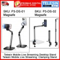 TELESIN P3-DS-01 P3-DS-02 Mobile Video Live Streaming Desktop Magnetic Stand Clamping Stand with Magsafe for Phones Live TELESIN P3-DS-01 P3-DS-02 Mobile Video Live Streaming Desktop Magnetic Stand Clamping Stand with Magsafe for Phones Live