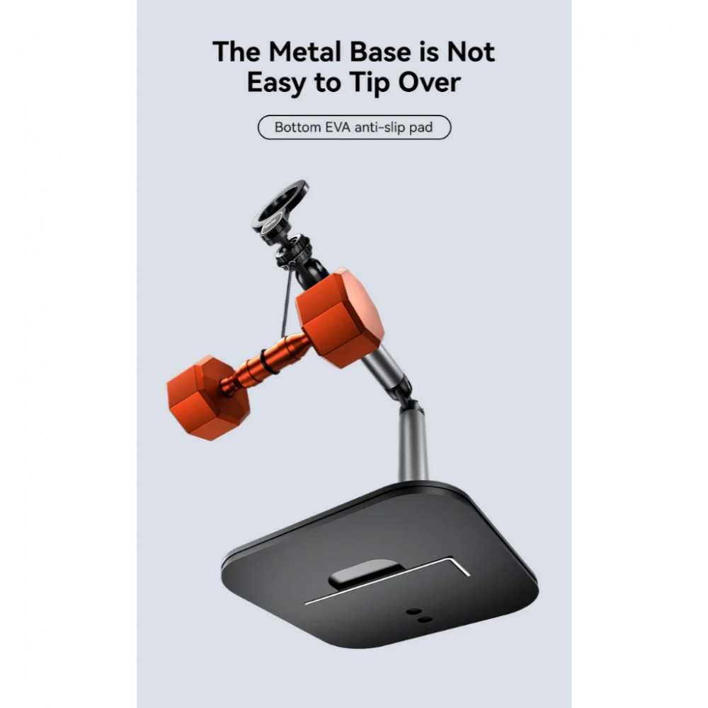 TELESIN P3-DS-01 P3-DS-02 Mobile Video Live Streaming Desktop Magnetic Stand Clamping Stand with Magsafe for Phones Live TELESIN P3-DS-01 P3-DS-02 Mobile Video Live Streaming Desktop Magnetic Stand Clamping Stand with Magsafe for Phones Live