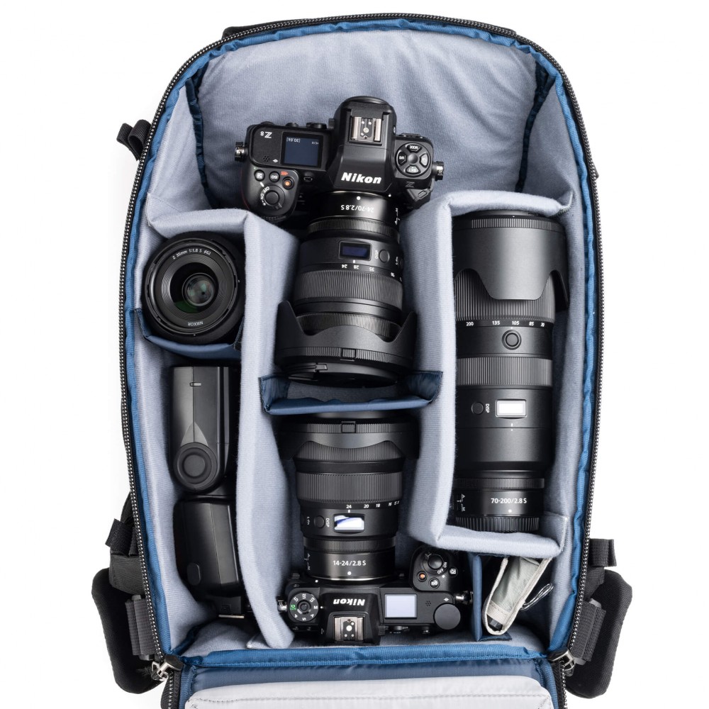 Think Tank Photo DarkLight Backpack (Black, Montane Green 20L) Think Tank Photo DarkLight Backpack (Black, Montane Green 20L)