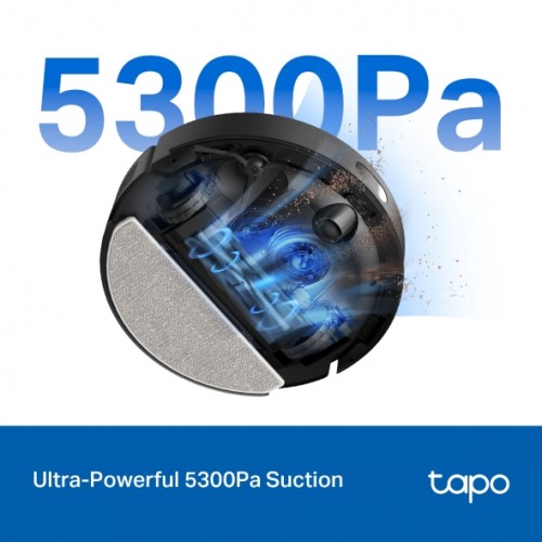 TP Link Tapo RV30 Max Plus - 5300Pa Hyper Suction Robot Vacuum & Mop + Smart Auto-Empty Dock