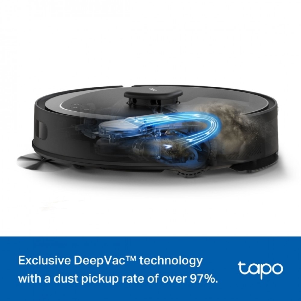 TP Link Tapo RV30 Max Plus - 5300Pa Hyper Suction Robot Vacuum & Mop + Smart Auto-Empty Dock TP Link Tapo RV30 Max Plus - 5300Pa Hyper Suction Robot Vacuum & Mop + Smart Auto-Empty Dock