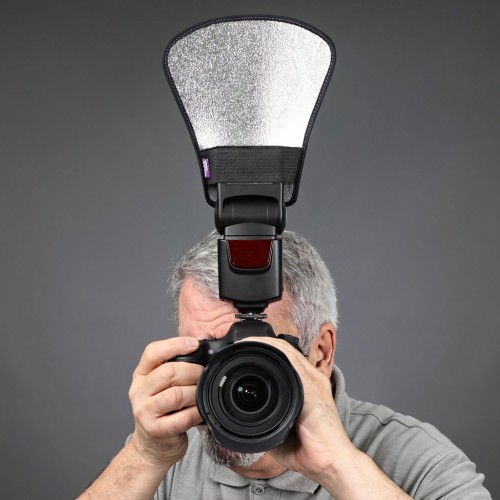 Universal Flash Diffuser Softbox Silver/White Reflector for Speedlite