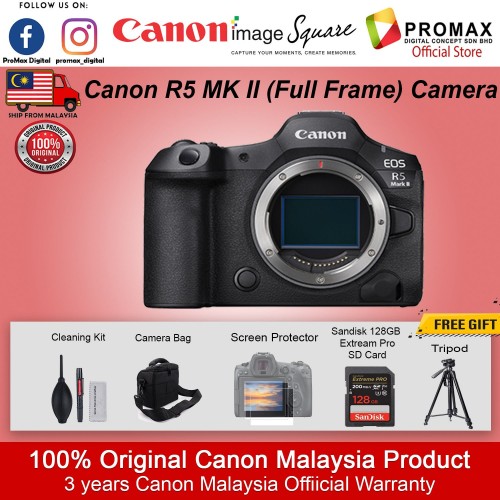 Canon EOS R5 MKII BODY Full Frame Mirrorless Camera - R5II R5 II R5 MARK II 100% Original