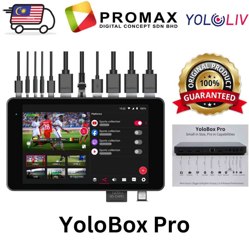 YoloBox Pro - All-in-One Multi-Camera Switching and Live Streaming System YoloBox Pro - All-in-One Multi-Camera Switching and Live Streaming System