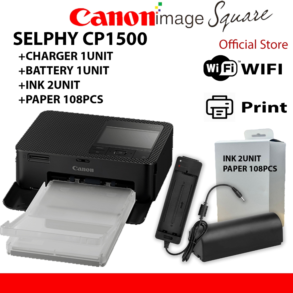 Canon-Selphy-CP-1500-Wireless-mobile-Portable-Printer-CP1500-1-Year-Canon-Warranty-replacement-for-C