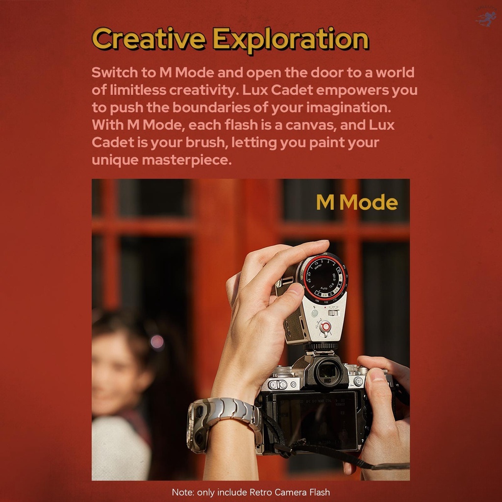 Godox-Lux-Cadet-Retro-Camera-Flash-GN10-6200K300K-Color-Temperature-Auto-Manual-Flash-lux-cadet