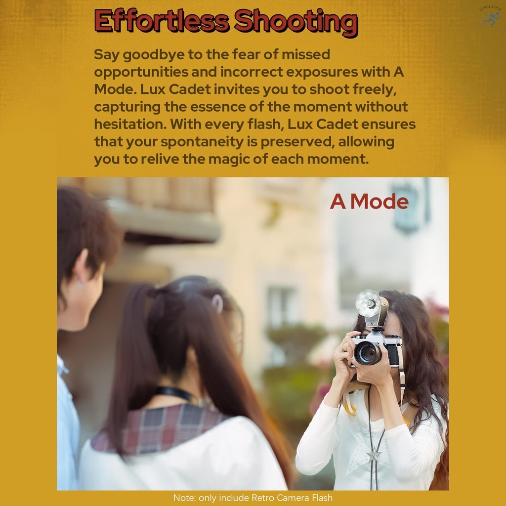 Godox-Lux-Cadet-Retro-Camera-Flash-GN10-6200K300K-Color-Temperature-Auto-Manual-Flash-lux-cadet