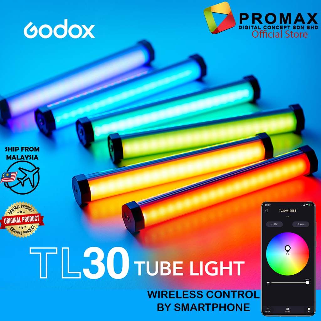Godox-TL30-Pavo-Tube-Light-RGB-Color-Photography-Light-Handheld-Light-Stick-with-APP-Remote-Control-