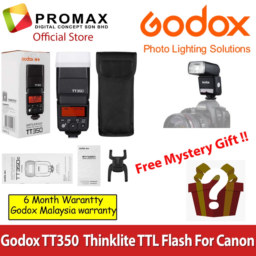 Godox-TT350-CANON-SONY-FUJIFILM-RICOH-Mini-Thinklite-Portable-Speedlite-Wireless-TT350S-TT350C