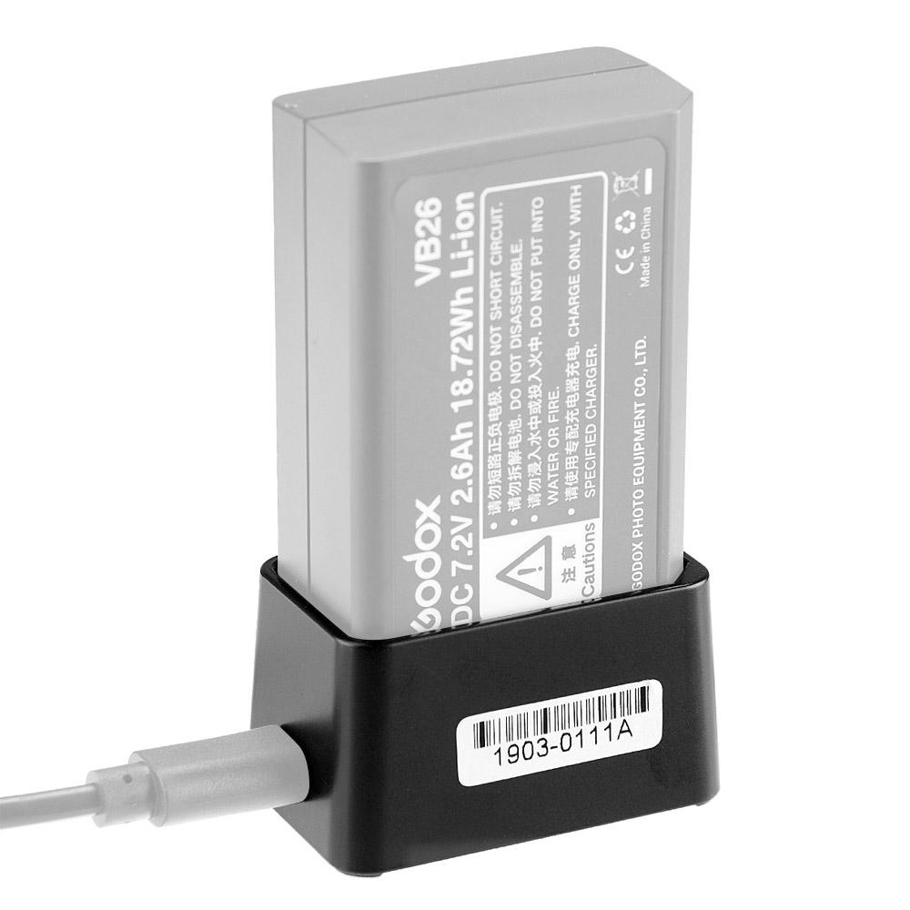 Godox-VB26-Battery-VC26-Charger-For-Godox-V1-V860-III-Speedlight-Flash-VC-26-VB-26-100-Original-Godo