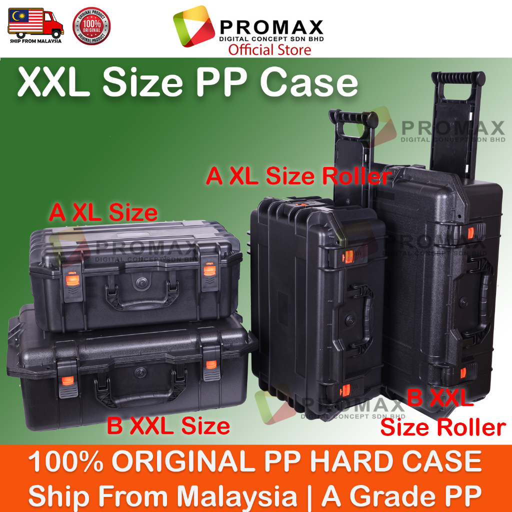 PROMAX-Pull-Rod-Hard-Roller-PP-Carry-Case-5129-with-Foam-Watertight-Dustproof-Crushproof-Photography