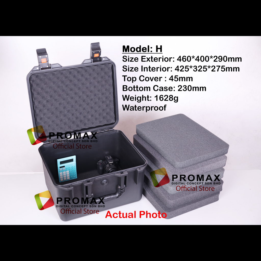 ProMax-Hard-PP-Carry-Case-Tool-Box-Storage-Bag-PP-Carrying-case-Hardcase-Include-Sponge-Foam-camera-