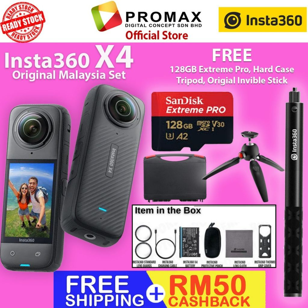 READY-STOCK-Insta360-X4-Insta360-ONE-X4-Insta360-ONEX4-57K-Video-72MP-Photo-360-Panoramic-Camera-Ori